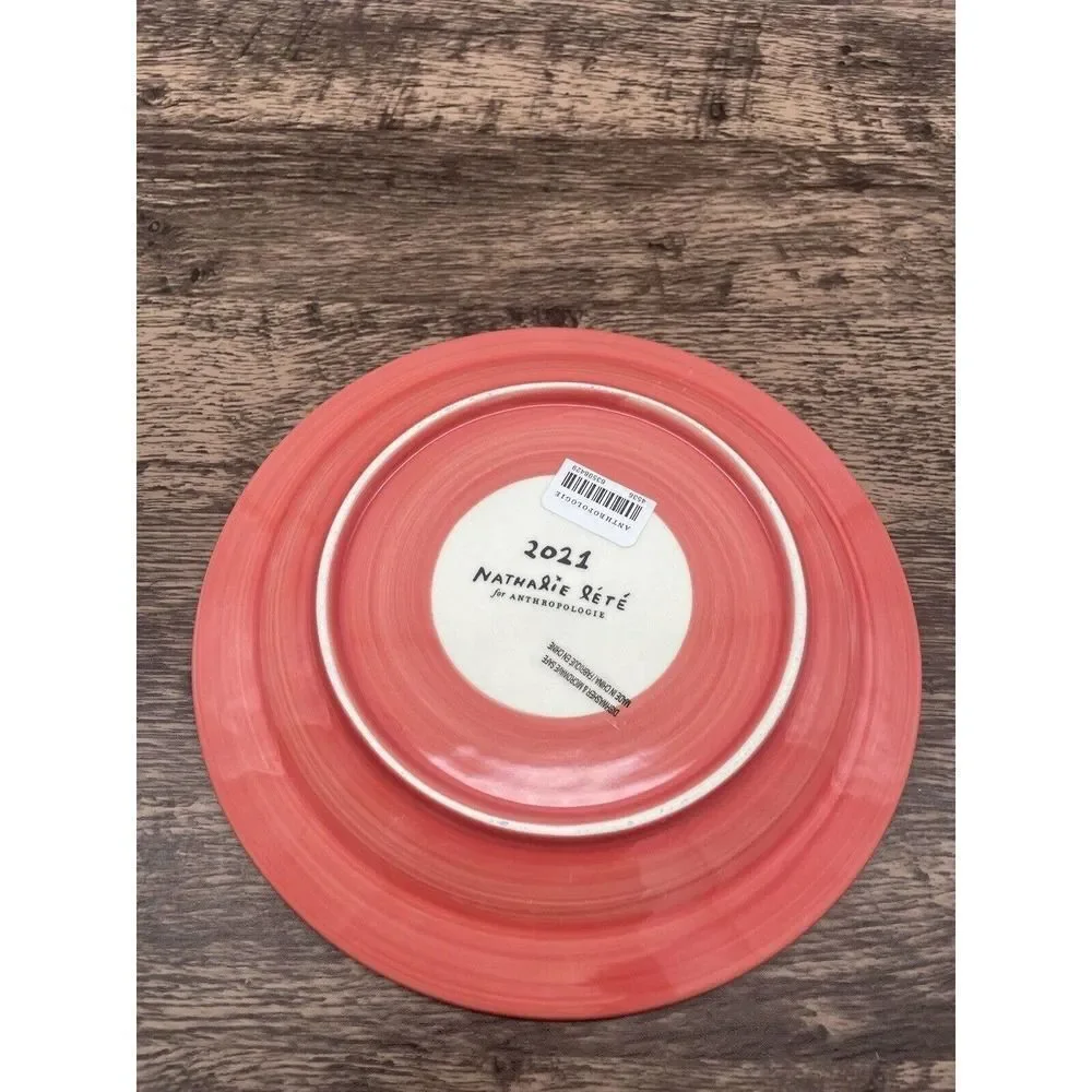 Anthropologie Nathalie Lete 12 Days of Christmas Dessert Plate 6 Geese A Laying